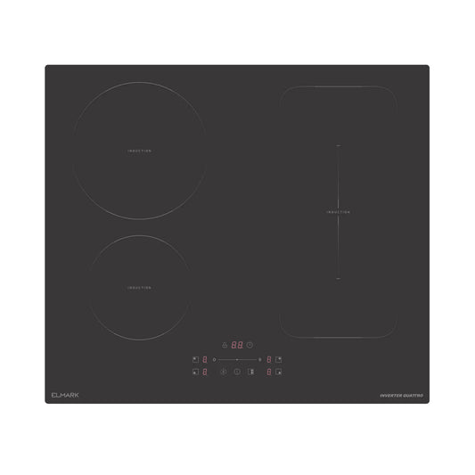 Piano Induzione ELMARK EL-IF7454 60cm 4 Zone Flex - 7400W, Slider Touch, Sicurezza Avanzata e Garanzia 5 Anni - Dettaglio 1