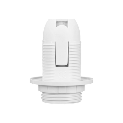 Portalampada E14 Pendente Elmark in Bachelite Bianca - Design Retrò e Moderno per Lampadari e Illuminazione Interni (max 60W)