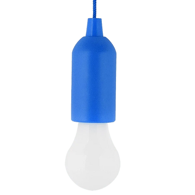 Lampada a Bulbo ELMARK 1W Blu con Interruttore a Tirante