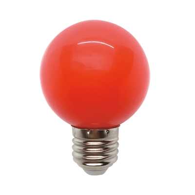 Lampada LED G45 3W E27 Rossa Elmark - Ideale per Atmosfere Decorative, Feste ed Eventi. Luce Intensa per Interni/Esterni.