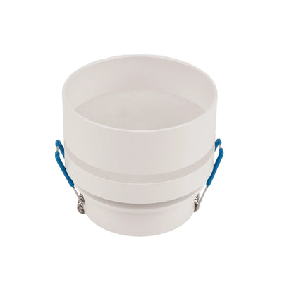 Faretto Incasso GU10 EK in Alluminio Bianco 80x61mm