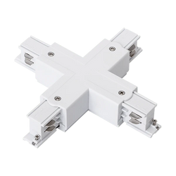 Adattatore a Croce per Binario Trifase SKYWAY 140 Bianco