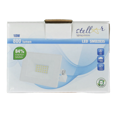 Faretto LED 10W Bianco 4000K Luce Naturale IP65 - Design Moderno per Esterni e Interni, Risparmio Energetico Stellar
