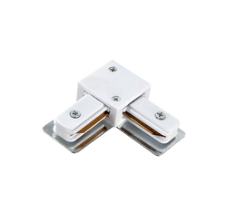 Adattatore Angolare a L per Binario Monofase SKYWAY Bianco