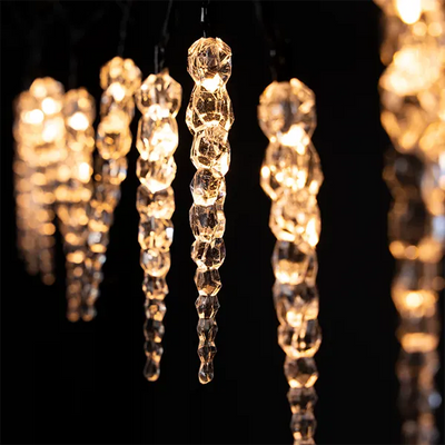 Catena Luminosa Ghiaccioli 10 LED 3000K a Batteria | EK
