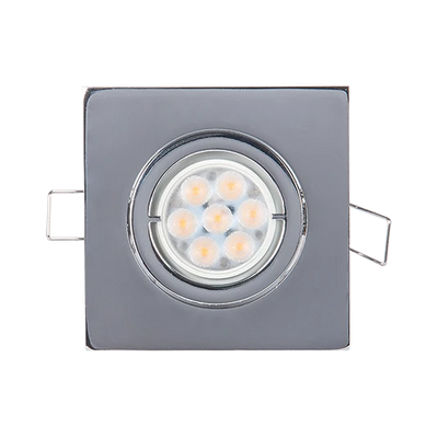 Faretto LED Quadrato 6W Cromo IP40 ELMARK | EK Illuminazione