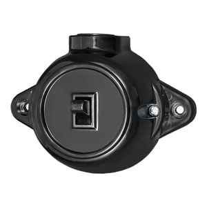 Interruttore Unipolare Antique Nero 10A - Design Vintage EK