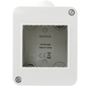 Cassetta Muro Matix 2 Posti Grigia - Installazione Esterna a Parete in Tecnopolimero Resistente | Compatibile Bticino Matix