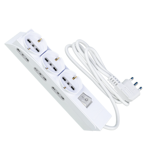 Multipresa Elexis con Interruttore Integrato | 3 Prese Trifase + 6 Bipasso | Soluzione Versatile per Casa e Ufficio, Sicurezza Garantita