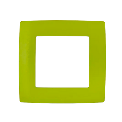 Placca Singola Serie CITY Verde EK | Design ELMARK