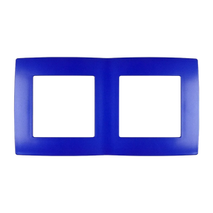 Placca Doppia Serie City Blu EK by ELMARK | Design Moderno