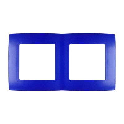 Placca Doppia Serie City Blu EK by ELMARK | Design Moderno