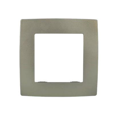 Placca Singola Serie City EK Champagne Metallic | ELMARK