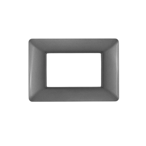 Placca Matix 3 Posti Grigio Scuro - Tecnopolimero Resistente, Design Moderno