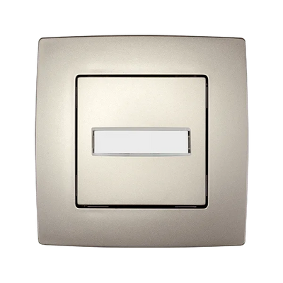 Pulsante Campanello Serie CITY Champagne Metallizzato | EK