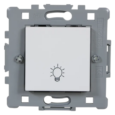 Pulsante Elmark Serie Splendor Bianco 10A | Design Elegante