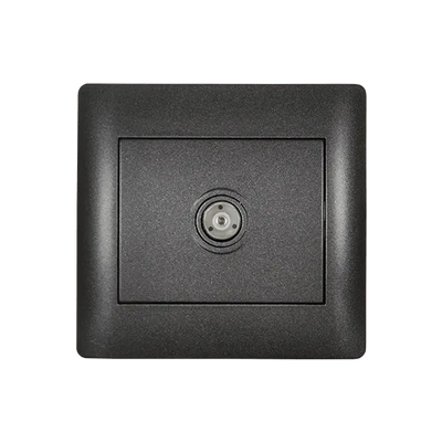 Presa TV Serie Rhyme Grafite Metallizzato EK | ELMARK