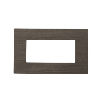 Placca Mapam SL 4 Posti Testa di Moro - Design Slim in Tecnopolimero Resistente per Serie Matix