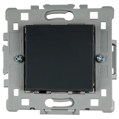 Interruttore 1 Tasto Serie Splendor Nero 10A - ELMARK EK