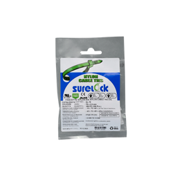 Fascette Bianche Surelock 75x2,5mm 100pz in Nylon 66 ad Alta Resistenza per Fissaggio Cavi, Organizzazione e Cablaggi Elettrici e Industriali