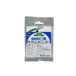 Fascette Stringicavo Bianche Surelock 104x2.5mm Nylon 66 - 100 Pz Alta Resistenza UV per Cavi, Impianti Elettrici e Fai da Te Professionale