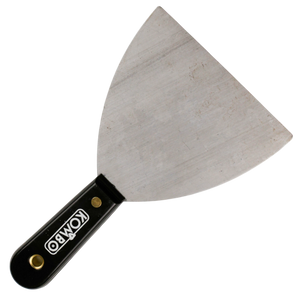 Spatola Professionale Kombo Acciaio 100mm per Finitura, Raschiatura e Applicazione Materiali - Manico Ergonomico in Legno per Edilizia e Fai da Te