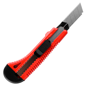 Taglierino Kombo 18mm con Bloccalama di Sicurezza | Precisione per Carta, Cartone e Tessuti | 3 Lame Incluse