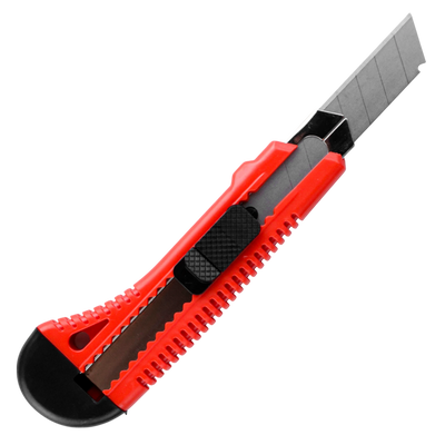 Taglierino Kombo 18mm con Bloccalama di Sicurezza | Precisione per Carta, Cartone e Tessuti | 3 Lame Incluse