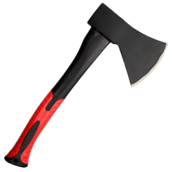 Accetta Kombo 1 KG L 450mm, Lama Acciaio Cromo Vanadio. Manico Ergonomico PVC per Taglio e Scortecciatura Professionale e Fai da Te.